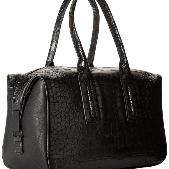 French Connection Shes A Lady Black Satchel - Picture 3 of 4